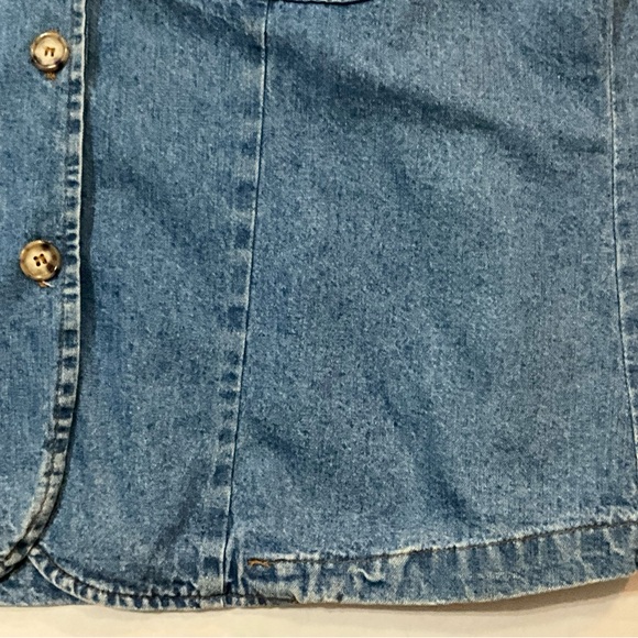 Vintage Stanley Morgan Women’s Blue Jean Vest XL or 2XL - Picture 8 of 16